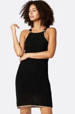 Joie Ellie Cotton Crochet Sweater Dress -Joie Fashion Outlet Store K0082Y7373 CAV 4