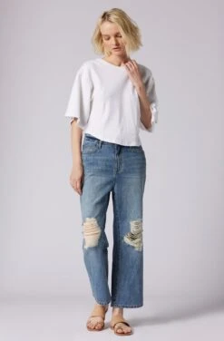 Joie Evie Relaxed Cropped Jean -Joie Fashion Outlet Store N0055D13200 SLVW 1