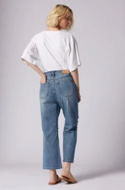 Joie Evie Relaxed Cropped Jean -Joie Fashion Outlet Store N0055D13200 SLVW 2
