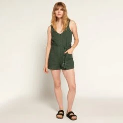 Joie Priya Linen Romper -Joie Fashion Outlet Store O0014F889 JGLG 1 DPA