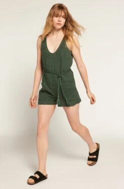 Joie Priya Linen Romper -Joie Fashion Outlet Store O0014F889 JGLG 3