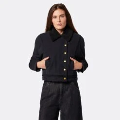 Joie Lazaro Cotton Jacket -Joie Fashion Outlet Store OW014109235 CAV 2 DPA