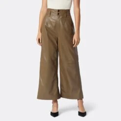 Joie Porter Wide Cropped Leather Pant 13 Joie Porter Wide Cropped Leather Pant -Joie Fashion Outlet Store PT02264C3178 STOG 2 DPA