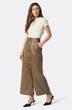 Joie Porter Wide Cropped Leather Pant 11 Joie Porter Wide Cropped Leather Pant -Joie Fashion Outlet Store PT02264C3178 STOG 4