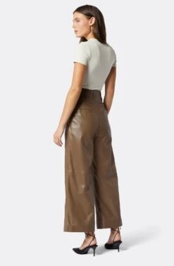 Joie Porter Wide Cropped Leather Pant 12 Joie Porter Wide Cropped Leather Pant -Joie Fashion Outlet Store PT02264C3178 STOG 5