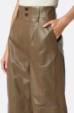 Joie Porter Wide Cropped Leather Pant 9 Joie Porter Wide Cropped Leather Pant -Joie Fashion Outlet Store PT02264C3178 STOG 6