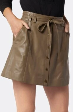 Joie Tolain Leather Skirt -Joie Fashion Outlet Store SK009863178 STOG 6