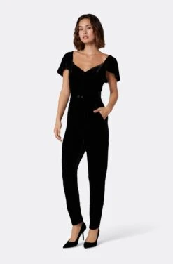 Joie Juniper Velvet Short Sleeve Top -Joie Fashion Outlet Store T0008F07636 CAV 3