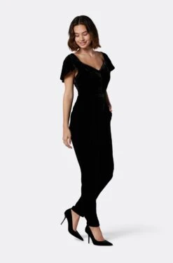 Joie Juniper Velvet Short Sleeve Top -Joie Fashion Outlet Store T0008F07636 CAV 4