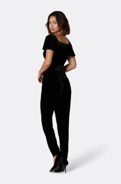 Joie Juniper Velvet Short Sleeve Top -Joie Fashion Outlet Store T0008F07636 CAV 5