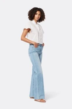 Joie Venus Short Sleeve Cotton Top -Joie Fashion Outlet Store T0051F337 PRCL 3