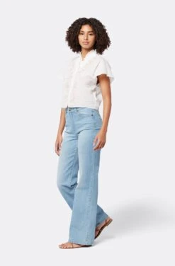 Joie Venus Short Sleeve Cotton Top -Joie Fashion Outlet Store T0051F337 PRCL 4