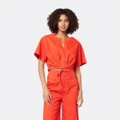 Joie Iris Short Sleeve Cotton Top 13 Joie Iris Short Sleeve Cotton Top -Joie Fashion Outlet Store T0054F2536 VBRD 2 DPA