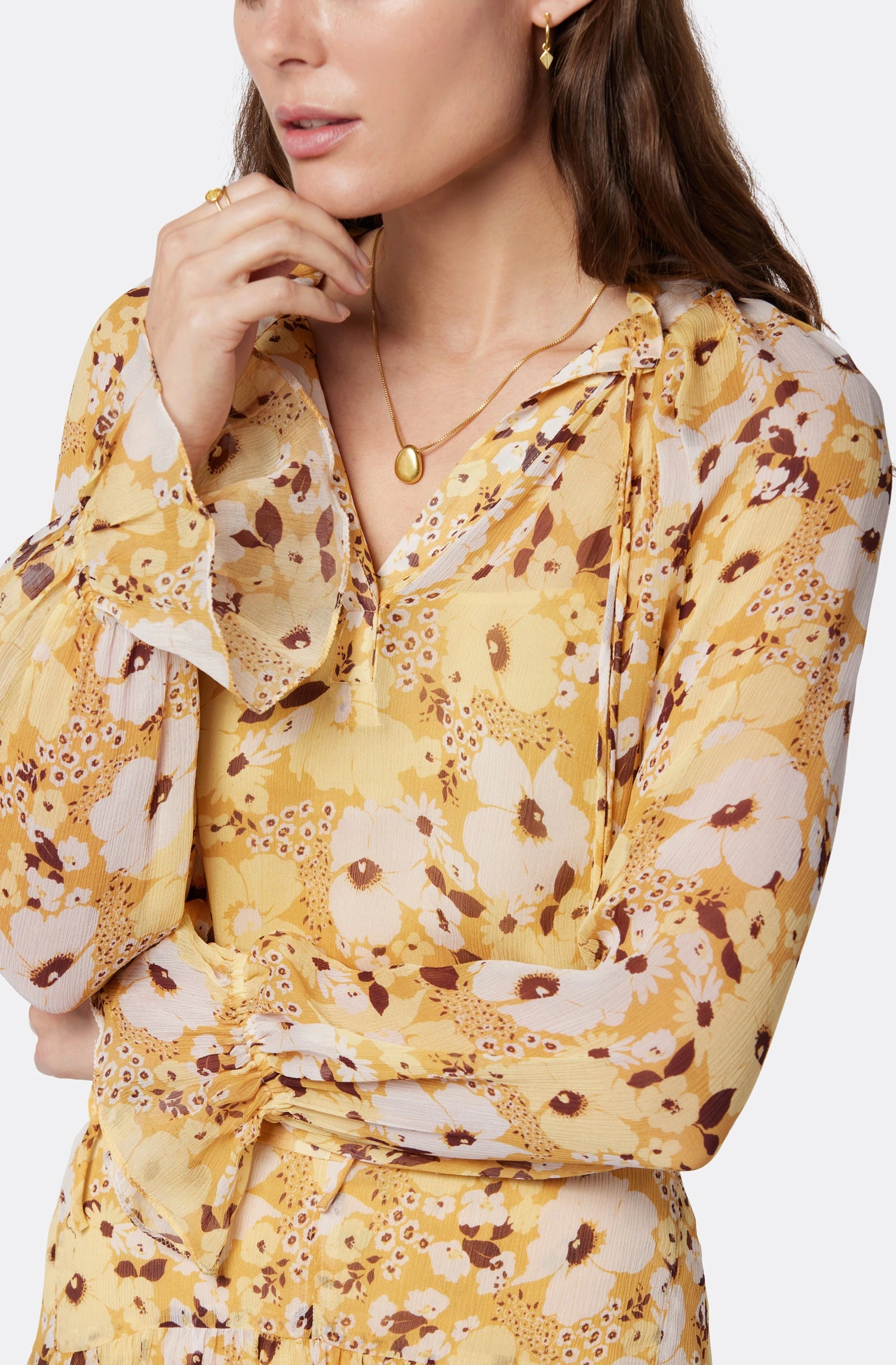 Joie Brigitta Long Sleeve Silk Top 3 Joie Brigitta Long Sleeve Silk Top - Image 3