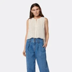 Joie Gemma Sleeveless Top -Joie Fashion Outlet Store T0059A9365 PRCM 8 DPA