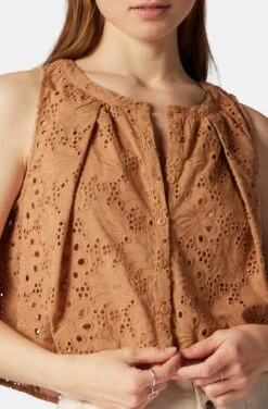 Joie Gemma Sleeveless Cotton Top