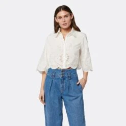 Joie Pheobe Short Sleeve Cotton Top 13 Joie Pheobe Short Sleeve Cotton Top -Joie Fashion Outlet Store T0061F2536 PRCL 2 DPA