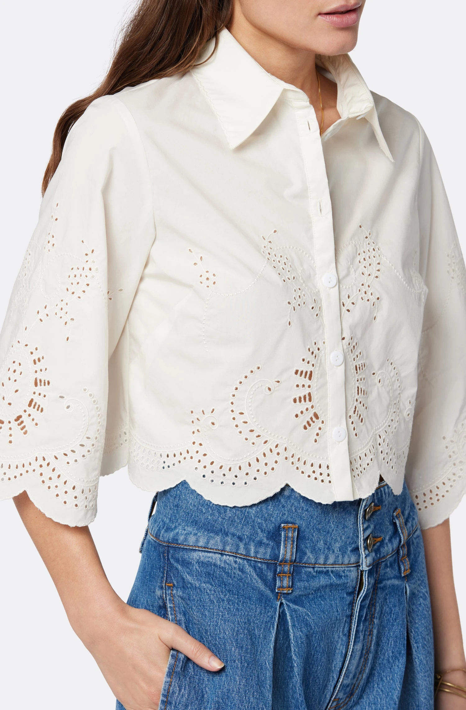 Joie Pheobe Short Sleeve Cotton Top 3 Joie Pheobe Short Sleeve Cotton Top - Image 3