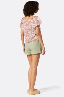 Joie Katya Short Sleeve Cotton Top -Joie Fashion Outlet Store T0064A9370 CLBM 2