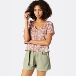 Joie Katya Short Sleeve Cotton Top -Joie Fashion Outlet Store T0064A9370 CLBM 4 DPA