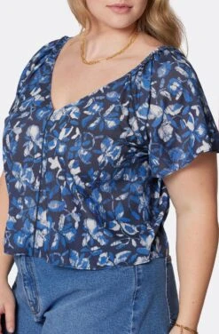 Joie Katya Short Sleeve Cotton Top 20 Joie Katya Short Sleeve Cotton Top -Joie Fashion Outlet Store T0064X9370 NVBM 6