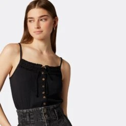 Joie Clover Sleeveless Cotton Top -Joie Fashion Outlet Store T0077F9314 CAV 4 DPA