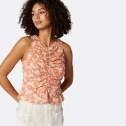 Joie Quinn Sleeveless Cotton Top -Joie Fashion Outlet Store T0094A9370 CYRM 4 DPA