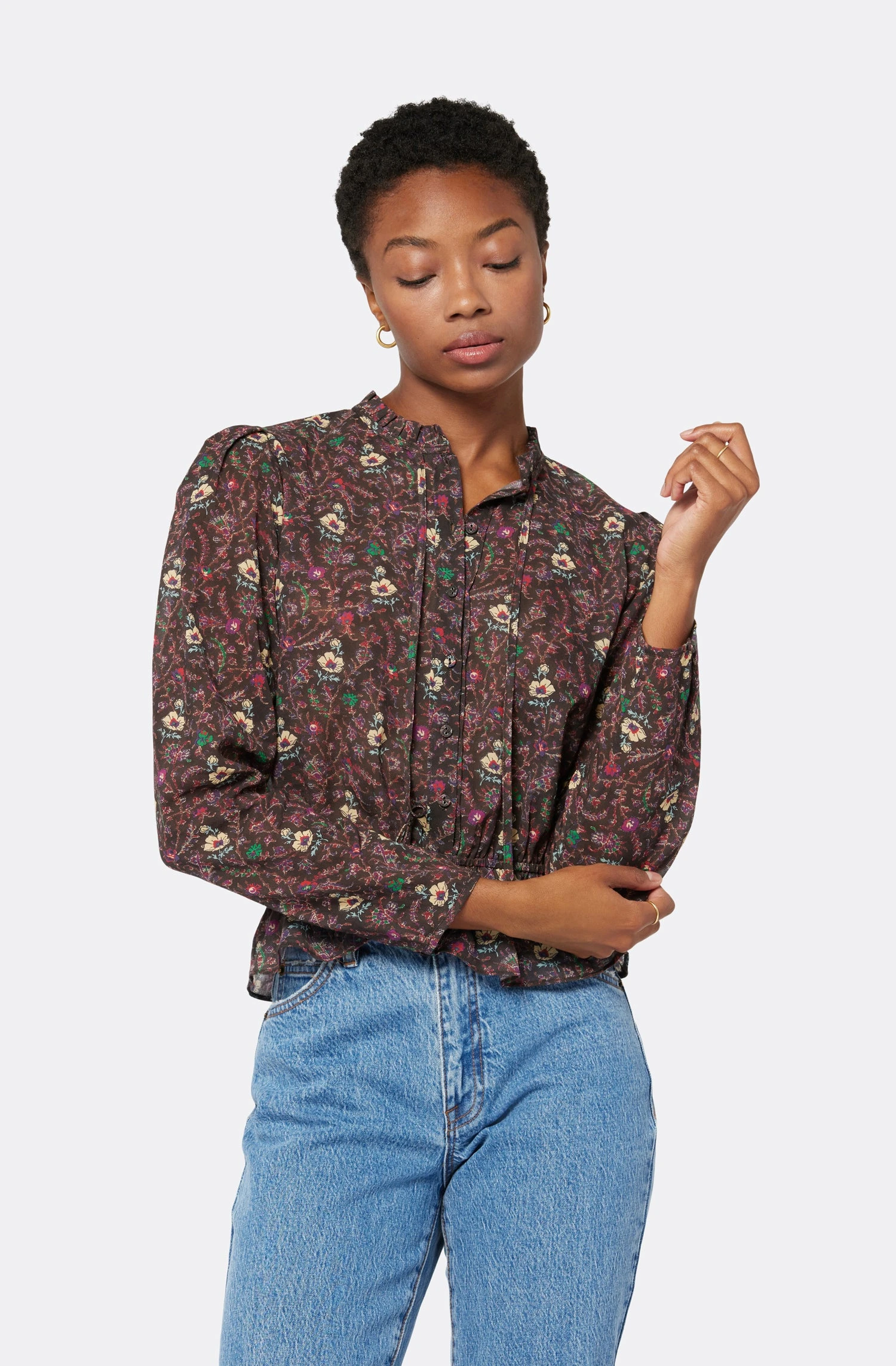 Joie Willow Long Sleeve Cotton Top 1 Joie Willow Long Sleeve Cotton Top