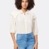 Joie Austin Short Sleeve Silk Top