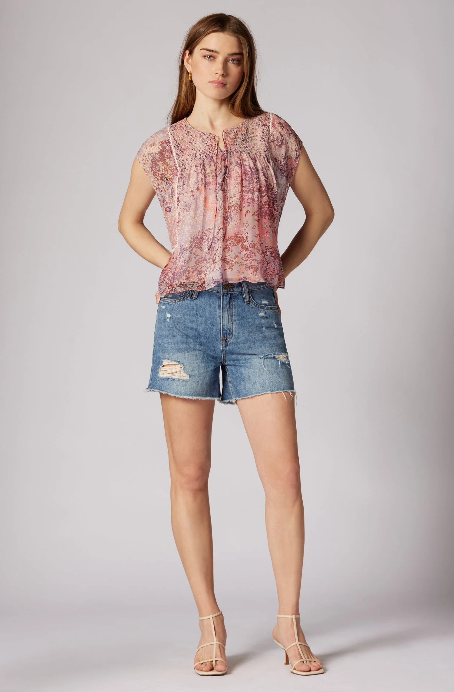 Joie Thana Short Sleeve Silk Top 2 Joie Thana Short Sleeve Silk Top - Image 2