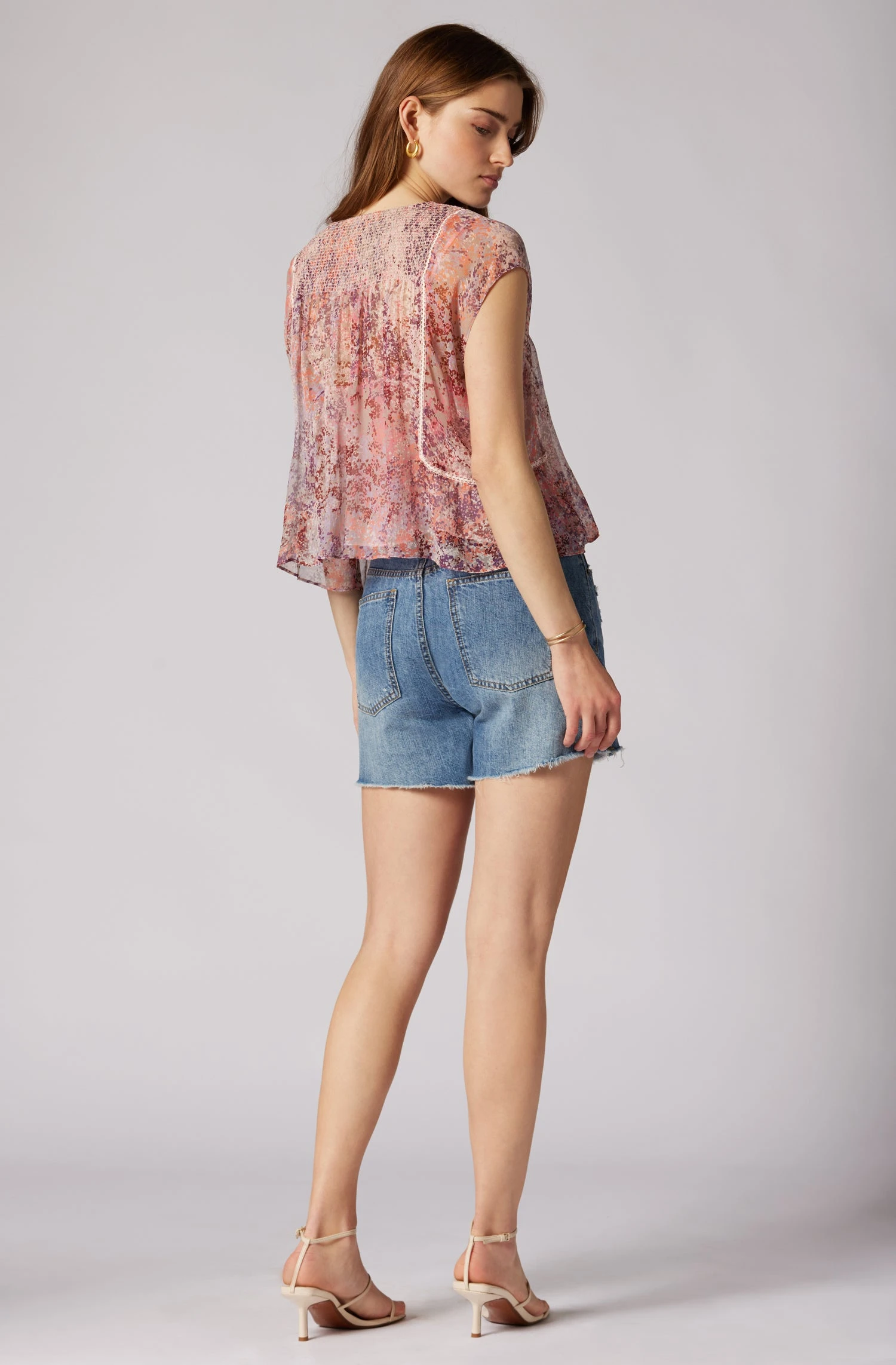 Joie Thana Short Sleeve Silk Top 4 Joie Thana Short Sleeve Silk Top - Image 4