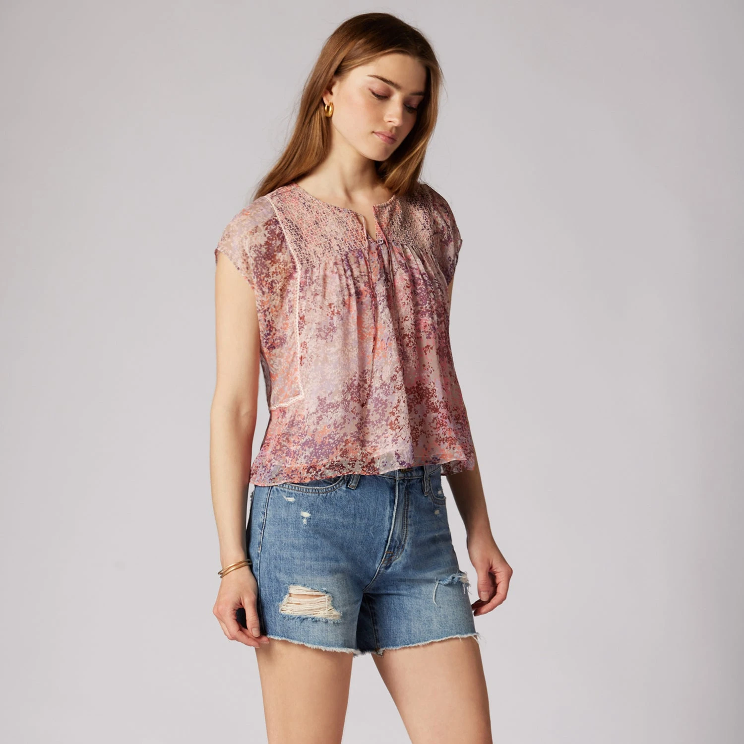 Joie Thana Short Sleeve Silk Top 5 Joie Thana Short Sleeve Silk Top - Image 5