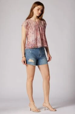 Joie Thana Short Sleeve Silk Top 7 Joie Thana Short Sleeve Silk Top -Joie Fashion Outlet Store T0113A0001 TGYM 3