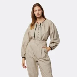 Joie Hazel Long Sleeve Cotton Top 11 Joie Hazel Long Sleeve Cotton Top -Joie Fashion Outlet Store T0120F09190 OAT 2 DPA