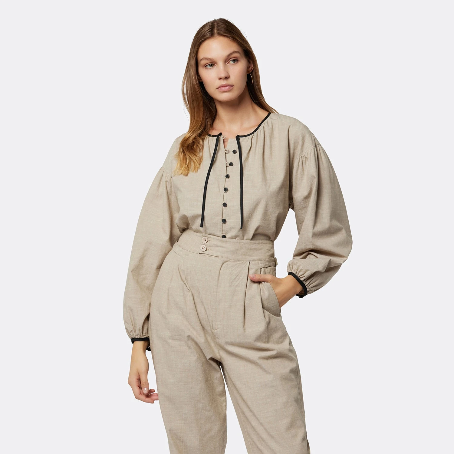 Joie Hazel Long Sleeve Cotton Top 6 Joie Hazel Long Sleeve Cotton Top - Image 6