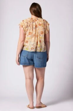 Joie Tezza Short Sleeve Silk Top -Joie Fashion Outlet Store T0130X0007 ABFM 2