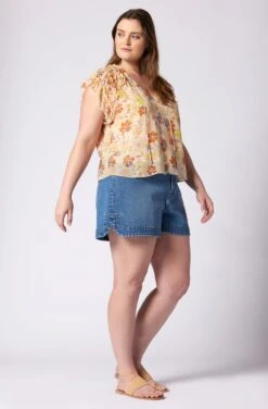 Joie Tezza Short Sleeve Silk Top -Joie Fashion Outlet Store T0130X0007 ABFM 3