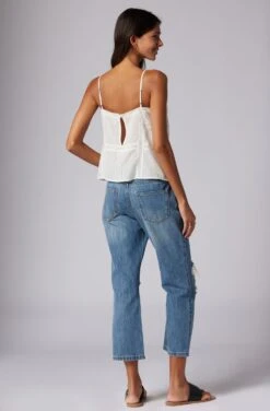 Joie Miranda Sleeveless Cotton Top -Joie Fashion Outlet Store T0134F337 PRCL 2