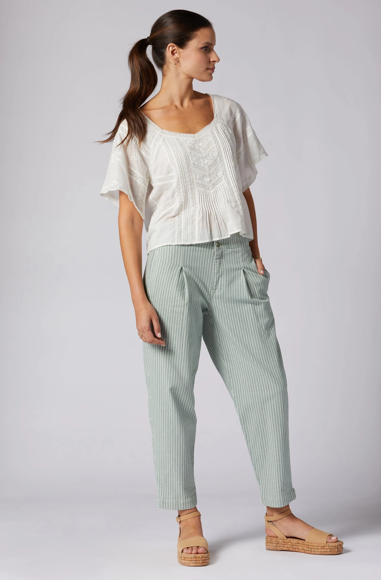 Joie Rebeca Short Sleeve Cotton Top 3 Joie Rebeca Short Sleeve Cotton Top - Image 3