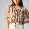 Joie Mikayla Short Sleeve Silk Top