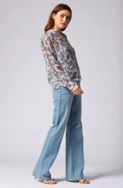 Joie Naomi Long Sleeve Silk Top -Joie Fashion Outlet Store T0140A0010 EMRM 3