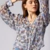 Joie Naomi Long Sleeve Silk Top