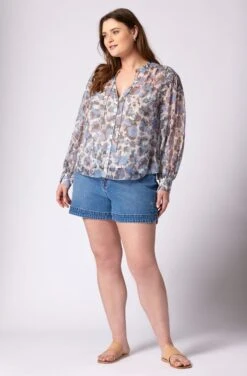 Joie Naomi Long Sleeve Silk Top -Joie Fashion Outlet Store T0140X0010 EMRM 1