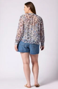 Joie Naomi Long Sleeve Silk Top -Joie Fashion Outlet Store T0140X0010 EMRM 2