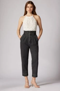 Joie Keegan Sleeveless Crochet Cotton Top -Joie Fashion Outlet Store T0165F9213 PRCL 1