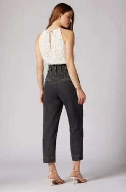 Joie Keegan Sleeveless Crochet Cotton Top -Joie Fashion Outlet Store T0165F9213 PRCL 2