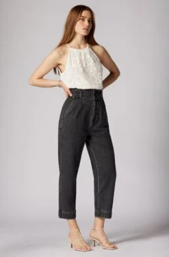 Joie Keegan Sleeveless Crochet Cotton Top -Joie Fashion Outlet Store T0165F9213 PRCL 3