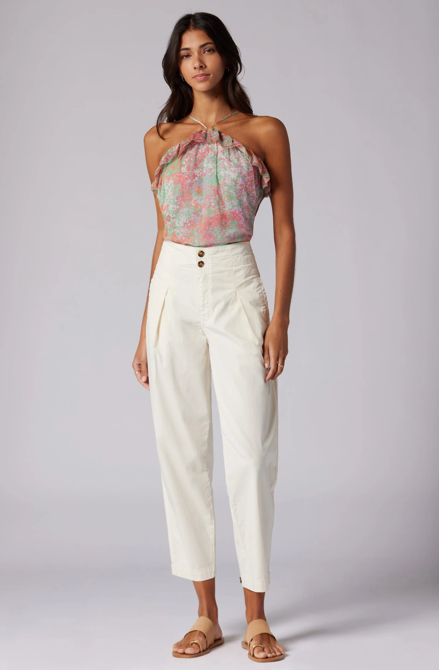 Joie Britta Sleeveless Silk Top 2 Joie Britta Sleeveless Silk Top - Image 2