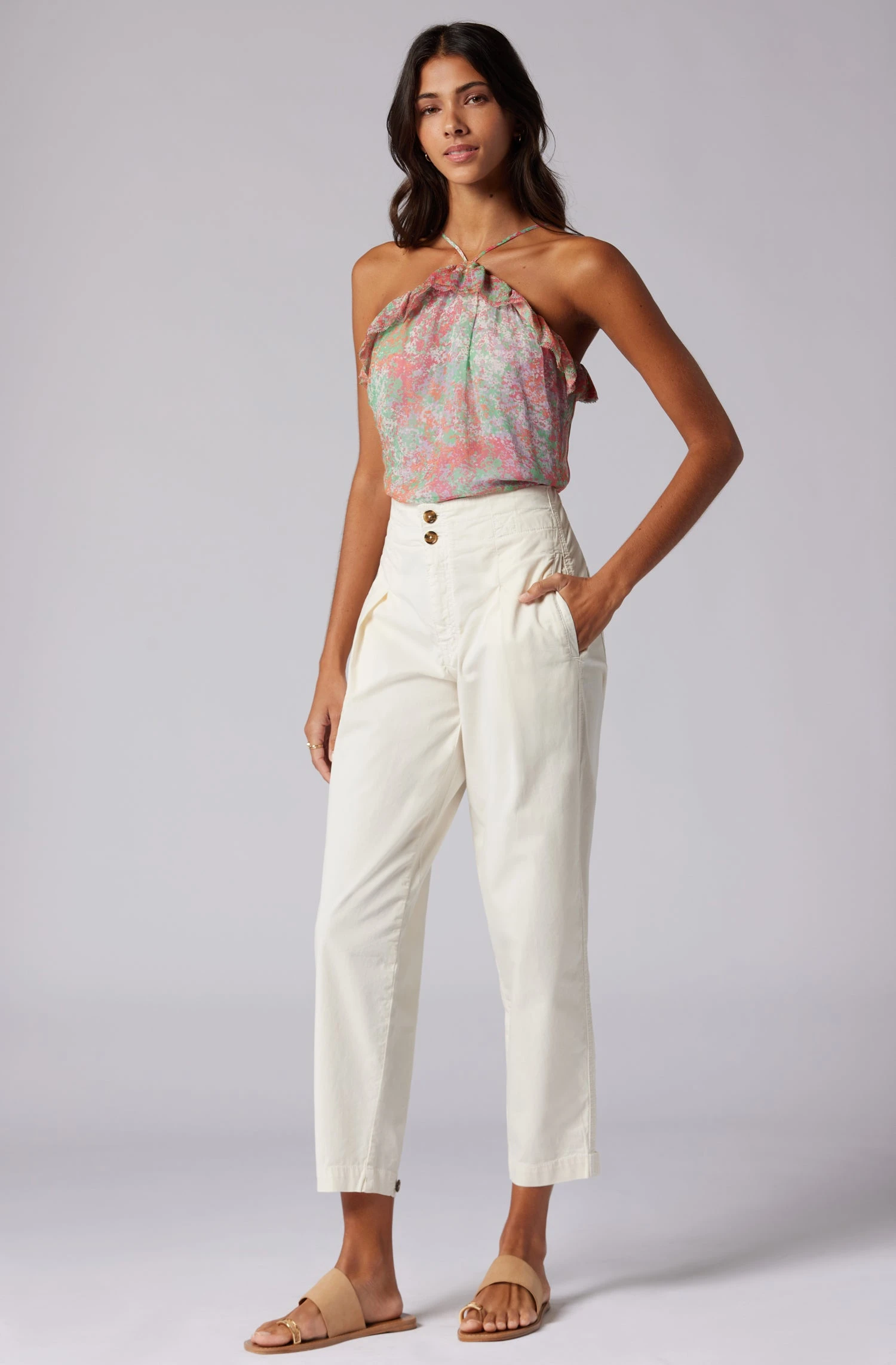 Joie Britta Sleeveless Silk Top 3 Joie Britta Sleeveless Silk Top - Image 3