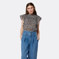 Joie Reut Sleeveless Cotton Top -Joie Fashion Outlet Store T0174A9369 CAVM 2 DPA